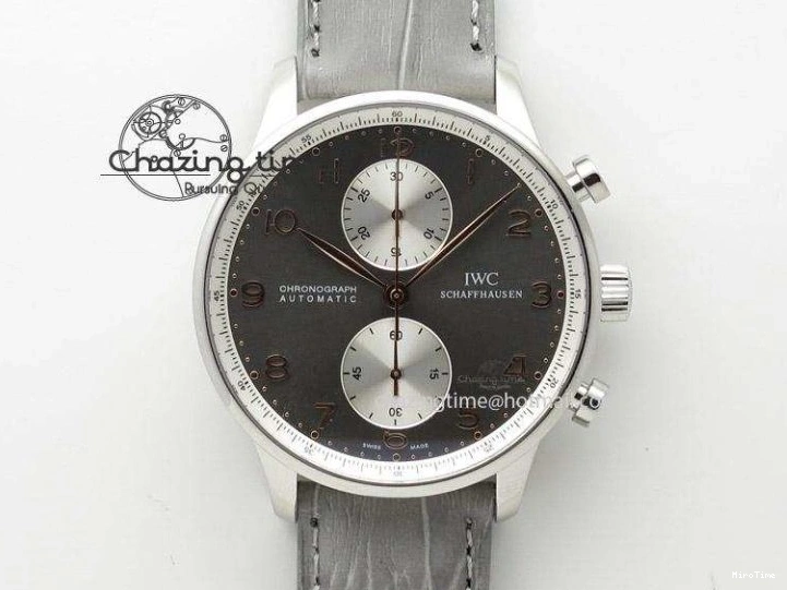 MIROTIME 0217 Portuguese Tourbillon IW5046 RG ZF Best Edition White Dial on Brown Leather Strap UrbanStyle 7144